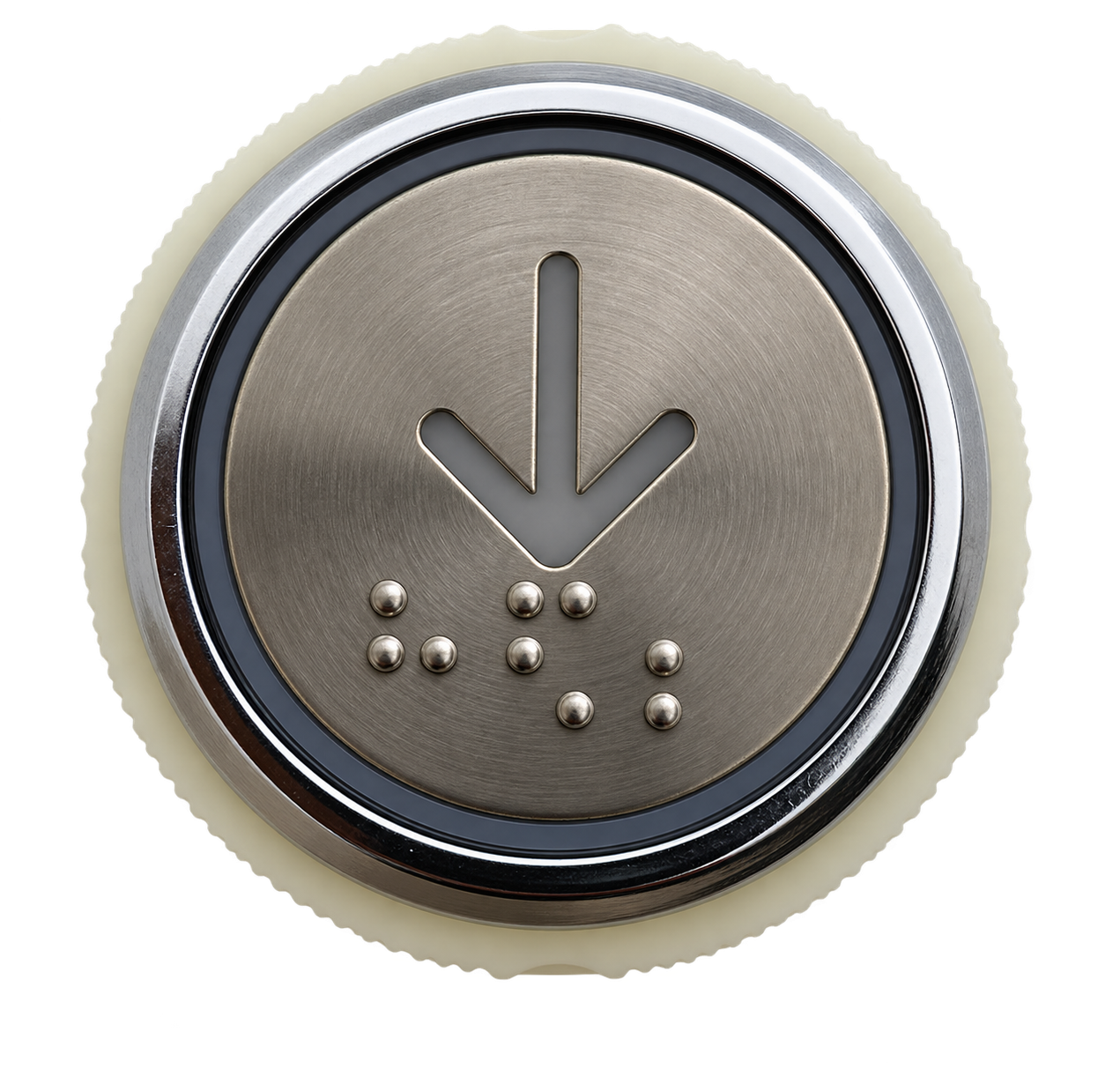 Complete round elevator button shown as a product reference