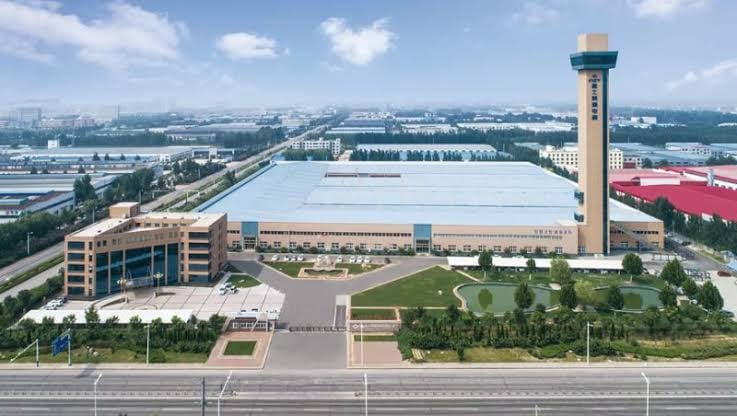 Manufacturing project site viewed from above